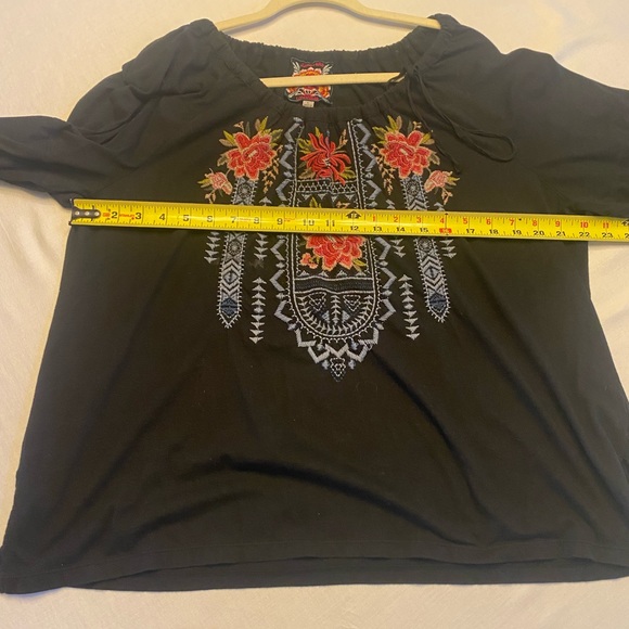Johnny Was Peasant shirt, L - Picture 4 of 6